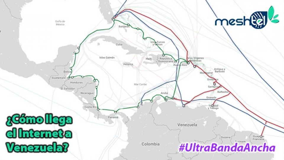 Cómo llega el Internet a Venezuela